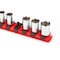 Tekton 1/4 Inch Drive x 13 Inch Socket Rail, 15 Clips (Red) OSR02115 - alternate 5