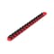 Tekton 3/8 Inch Drive x 13 Inch Socket Rail, 15 Clips (Red) OSR12115 - alternate 1