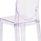 Flash Furniture Contemporary Ghost Chair, Transparent Crystal Seat, 15.75 W 20-1/4" L 35 H OW-GHOSTBACK-18-GG - alternate 8