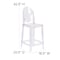 Flash Furniture Revna Ghost Counter Stool with Oval Back in Revna Transparent Crystal OW-GHOSTBACK-24-GG - alternate 5