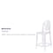 Flash Furniture Revna Ghost Barstool with Oval Back in Revna Transparent Crystal OW-GHOSTBACK-29-GG - alternate 2