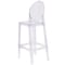 Flash Furniture Revna Ghost Barstool with Oval Back in Revna Transparent Crystal OW-GHOSTBACK-29-GG - alternate 7