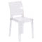 Flash Furniture Contemporary Ghost Chair, 15-3/4 in W 19-1/2" L 32-1/2" H OW-SQUAREBACK-18-GG - alternate 3