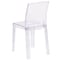 Flash Furniture Contemporary Ghost Chair, 15-3/4 in W 19-1/2" L 32-1/2" H OW-SQUAREBACK-18-GG - alternate 8