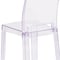 Flash Furniture Contemporary Ghost Chair, 15-3/4 in W 19-1/2" L 32-1/2" H OW-SQUAREBACK-18-GG - alternate 6