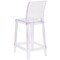 Flash Furniture Square Back Ghost Stool OW-SQUAREBACK-24-GG - alternate 6