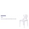 Flash Furniture Contemporary Ghost Chair, 15-3/4 in W 19-1/2" L 32-1/4" H OW-TEARBACK-18-GG - alternate 5