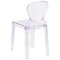 Flash Furniture Contemporary Ghost Chair, 15-3/4 in W 19-1/2" L 32-1/4" H OW-TEARBACK-18-GG - alternate 2