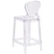Flash Furniture Tear Back Ghost Counter Stool OW-TEARBACK-24-GG - alternate 2