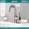 Delta Single Handle Single Hole Lavatory Faucet, Brushed Nickel Single hole installation Hole P191102LF-BN - alternate 2