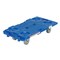 Vestil Blue Interlocking Plastic Dolly 250lb Capacity 15.75 x 26.75 x 6.5 PCS-1626 - alternate 3