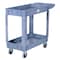 Vestil Plastic Utility Cart, 2 Shelves, 17.5 x 31, Foam Plastic, 550 lb Load Capacity, 2 Shelves, 18.5" W PLSC-2-1731 - alternate 5
