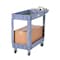 Vestil Plastic Utility Cart, 2 Shelves, 17.5 x 31, Foam Plastic, 550 lb Load Capacity, 2 Shelves, 18.5" W PLSC-2-1731 - alternate 7