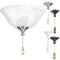 Progress Lighting Glass Bowl Ceiling Fan Light Kit P2612-01WB - alternate 1