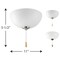 Progress Lighting Three-Light Bowl Fan Kit P2650-01WB - alternate 3