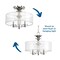 Progress Lighting Marche Three-Light Semi-Flush P350029-104 - alternate 3