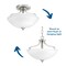 Progress Lighting Laird Semi-Flush/Convertible P350057-009 - alternate 4