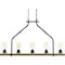 Progress Lighting Barnes Mill Five-Light Linear Chandelier P400055-020 - alternate 4