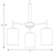 Progress Lighting Replay Three-Light Chandelier P4318-09 - alternate 3