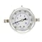 Pic Gauges Gauge, 2.5"30/0/150psi, 1/4"CBM, LF, U-Clamp, 2 1/2 in Dial, 1/4 in NPT Male Center Back Location PRO-203L-254CF - alternate 4