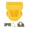 Vestil Yellow Crown Pallet Truck Caddy 7 3/4 x 16 1/4 x 18 5/8 P-CADDY-CWN - alternate 4