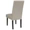 Flash Furniture Beige LeatherSoft Parsons Chair with Mahogany Legs QY-A37-9061-BGL-GG - alternate 3