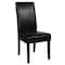 Flash Furniture Black LeatherSoft Parsons Chair with Mahogany Legs QY-A37-9061-BKL-GG - alternate 7
