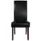 Flash Furniture Black LeatherSoft Parsons Chair with Mahogany Legs QY-A37-9061-BKL-GG - alternate 10