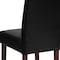 Flash Furniture Black LeatherSoft Parsons Chair with Mahogany Legs QY-A37-9061-BKL-GG - alternate 9