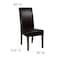 Flash Furniture Brown LeatherSoft Parsons Chair with Mahogany Legs QY-A37-9061-BRNL-GG - alternate 8