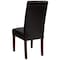 Flash Furniture Brown LeatherSoft Parsons Chair with Mahogany Legs QY-A37-9061-BRNL-GG - alternate 6