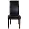 Flash Furniture Brown LeatherSoft Parsons Chair with Mahogany Legs QY-A37-9061-BRNL-GG - alternate 9
