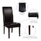 Flash Furniture Brown LeatherSoft Parsons Chair with Mahogany Legs QY-A37-9061-BRNL-GG - alternate 3