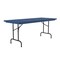 Correll Rectangle Heavy Duty Commerical Plastic Folding Table, 30" W, 60" L, 29" H, Blow Molded Plastic Top R3060-27 - alternate 3