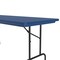 Correll Rectangle Heavy Duty Commerical Plastic Folding Table, 30" W, 60" L, 29" H, Blow Molded Plastic Top R3060-27 - alternate 6