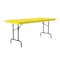 Correll Rectangle Heavy Duty Commerical Plastic Folding Table, 30" W, 60" L, 29" H, Blow Molded Plastic Top R3060-28 - alternate 4