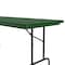 Correll Rectangle Heavy Duty Commerical Plastic Folding Table, 30" W, 72" L, 29" H, Blow Molded Plastic Top R3072-29 - alternate 8