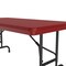 Correll Rectangle Heavy Duty Commerical Adjustable Height Plastic Folding Table, 24" W, 48" L, 22" to 32" H RA2448-25 - alternate 6