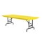 Correll Rectangle Heavy Duty Commerical Adjustable Height Plastic Folding Table, 30" W, 60" L, 22" to 32" H RA3060-28 - alternate 5