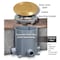 Raco Box Cover, Floor Box Type, 2 Gang, Brass, Single Receptacle Cover Type RAC5500KIT - alternate 2