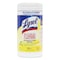 Lysol Disinfecting Wipes, 1-Ply, 7 x 7.25, Lemon and Lime Blossom, White, 80 Wipes/Canister, PK6 19200-77182 - alternate 7