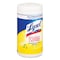 Lysol Disinfecting Wipes, 1-Ply, 7 x 7.25, Lemon and Lime Blossom, White, 80 Wipes/Canister, PK6 19200-77182 - alternate 10