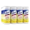 Lysol Disinfecting Wipes, 1-Ply, 7 x 7.25, Lemon and Lime Blossom, White, 35 Wipes/Canister, PK12 19200-81145 - alternate 2