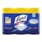 Lysol Disinfecting Wipes, 80 Wipe Canister, 7x8 in Wipes, Nonwoven Fiber, Lemon & Lime Blossom, PK6 REC 84251 - alternate 6