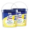 Lysol Professional Disinfecting Wipe Bucket, 1-Ply, 6 x 8, Lemon and Lime Blossom, White, 800 Wipes, PK2 19200-99856 - alternate 9