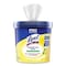 Lysol Professional Disinfecting Wipe Bucket, 1-Ply, 6 x 8, Lemon and Lime Blossom, White, 800 Wipes, PK2 19200-99856 - alternate 6
