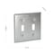 Raco Box Cover, Switch Box Type, 2 Gang, Galvanized Steel, Duplex Receptacle, Toggle Switch Cover Type 871 - alternate 2