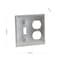 Raco Box Cover, Switch Box Type, 2 Gang, Galvanized Steel, Duplex Receptacle Cover Type 872 - alternate 3