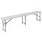 Flash Furniture Plastc Bench, 10.25"Wx71"L, Folding, White RB-1172FH-GG - alternate 4