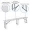 Flash Furniture Plastc Bench, 10.25"Wx71"L, Folding, White RB-1172FH-GG - alternate 5